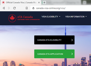 CANADA VISA ONLINE APPLICATION - VISA-ANTRAG BOTSCHAFT IN DER SCHWEIZ Logo