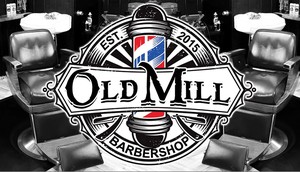Old Mill Barber Shop Logo