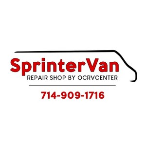 Sprinter Van Repair Shop Logo