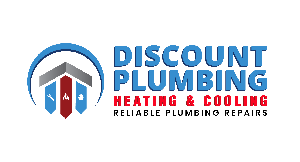 Discount Plumbing Heating & Cooling Logo
