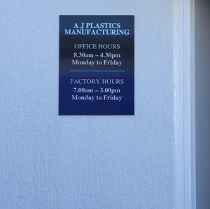 A.J. Plastics Manufacturing Logo