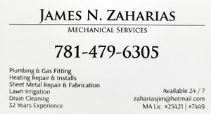 James N. Zaharias Mechanical Services Logo