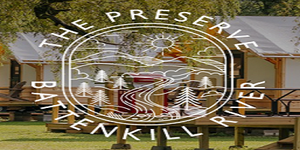 Glamping at Preserve Battenkill River Luxury Camping Logo