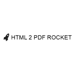 HTML 2 PDF Rocket Logo