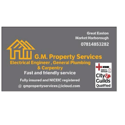 G.m property services - Great Easton Logo