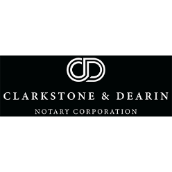 Clarkstone & Dearin Notaries Public Logo