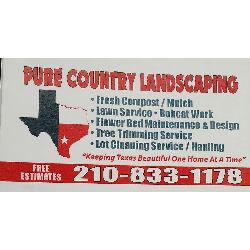 Pure country landscaping Logo
