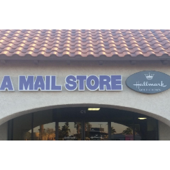 A Mail Store & Hallmark logo