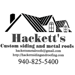 Hackett's Custom Siding & Metal Roofs Logo